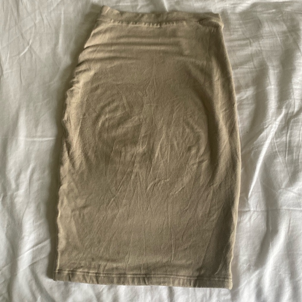 Oh Polly nude spandex high waisted skirt size 4